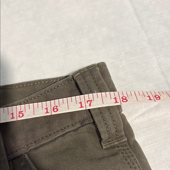 Carhartt Green Cargo Pants Durable reinforced knees rugged fit - Picture 8 of 8